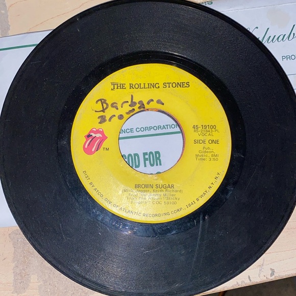 The Rolling Stones, “ Brown Sugar”. B Side,  “B____”. - Picture 1 of 2